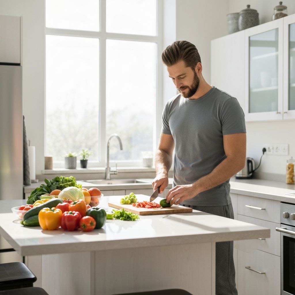 Men's daily wellness routine